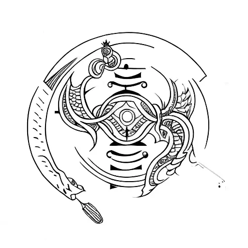 A Tattoo For A Guy Named Harsh With Zodiac Sign Sagittarius