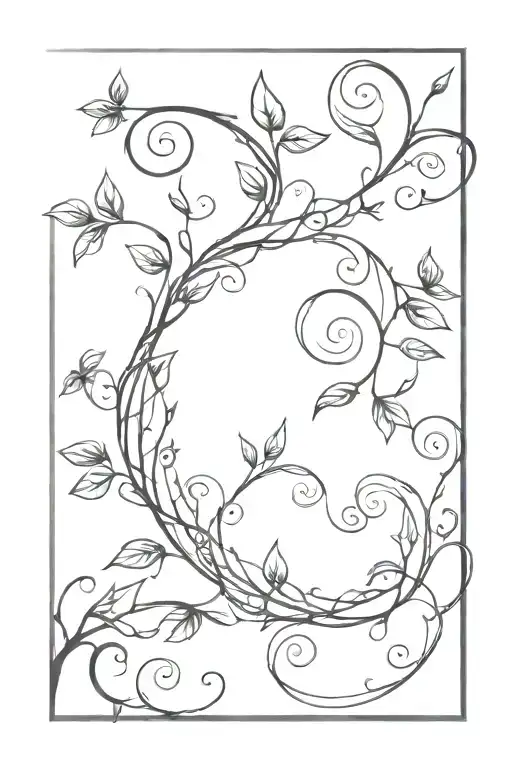 Vine With Figures Spiraling Up Wrist