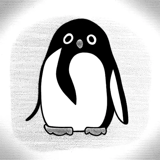 Can You Design A Minimal Line Design Small Penguin