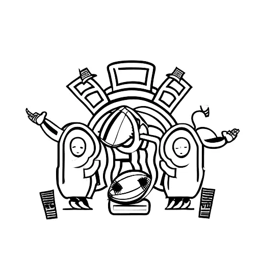 Football Player Celebrating A Touchdown With Their Family Cheering In The Background