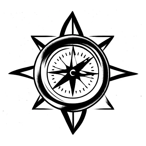 Compass And Clock Combination