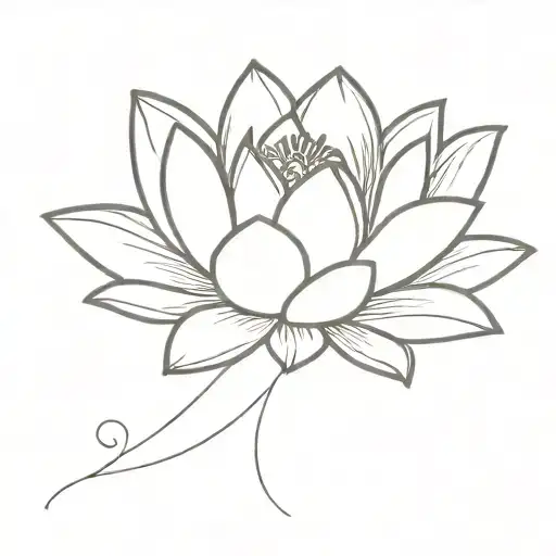 Lotus Flower Emerging