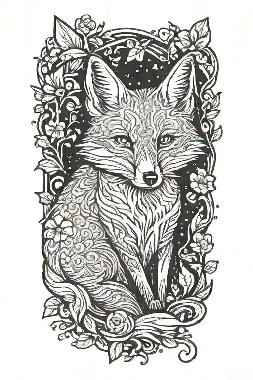 Storybook Illustration Of A Fox