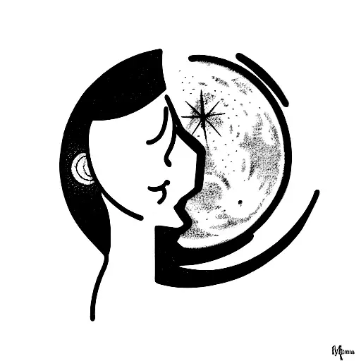 Moon And Girl