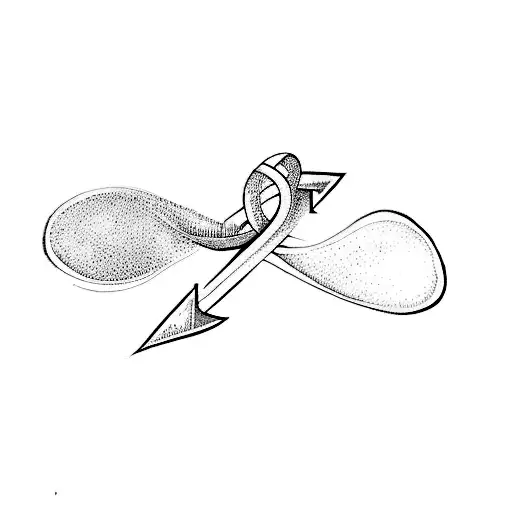 An Arrow And An Infinity Symbol