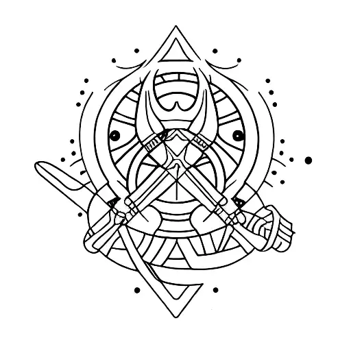 Jester Card Geometric Peace