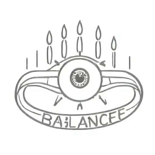 A Hand With An Eye And The Word Balance