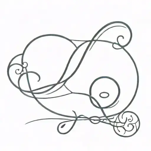 Initials Alh With An Infinity Symbol