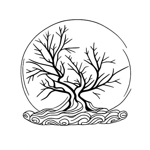 Tree With All Aspects Of Life