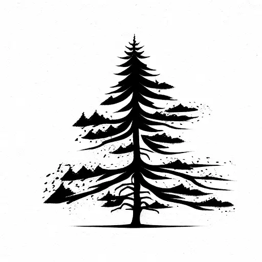 Single Ponderosa Pine Tree