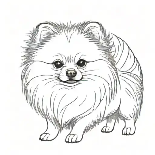 A Pomeranian Dog Who Has Been With Me For 17 Years
