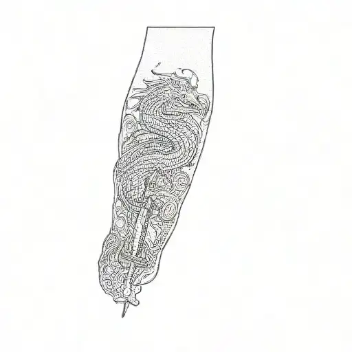 A Dragon And A Sword