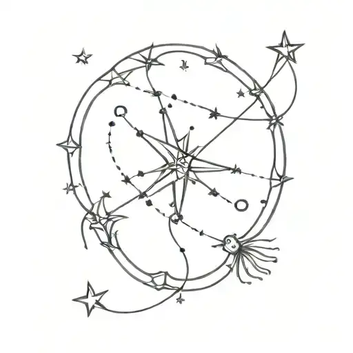 Cancer And Aquarius Constellation