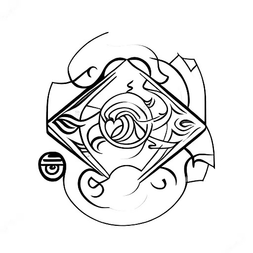 Libra Scale Symbol With Ying And Yang Symbol