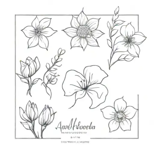 March August And April Birth Month Flowers