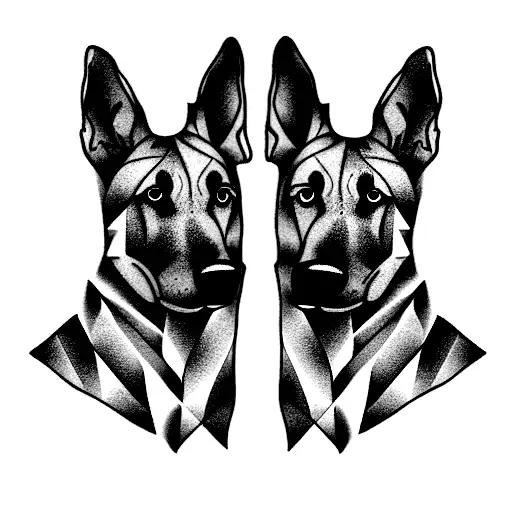 Two German Shephereds