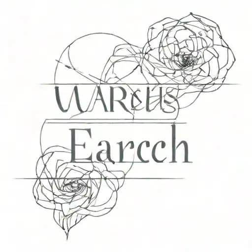 Word 'Search' In Blurred Style