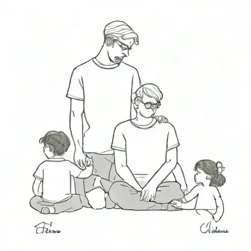 Father Son And Daughter