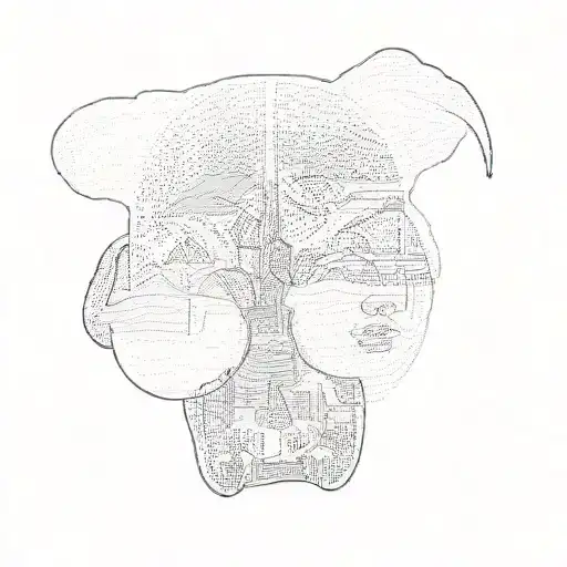 Make A Line Drawing Of This Picture