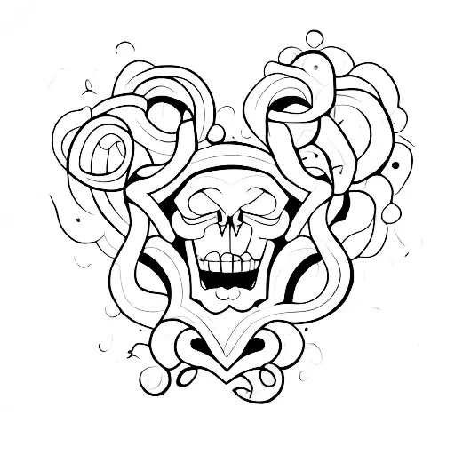 Solid Black Cracked Hearth Bared Bramches Around