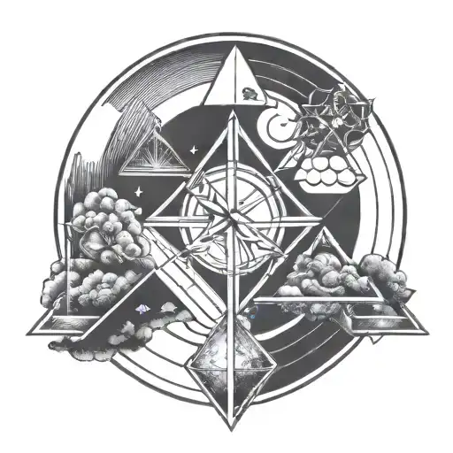 Hourglass Triangle Circle Arrow Infinite