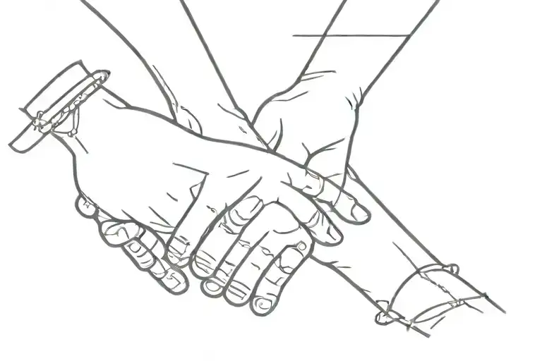 Friends Holding Hands