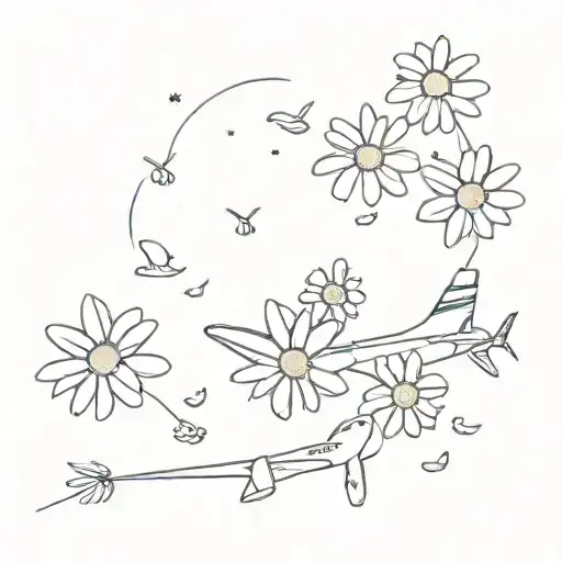 Daisies Falling From An Airplane