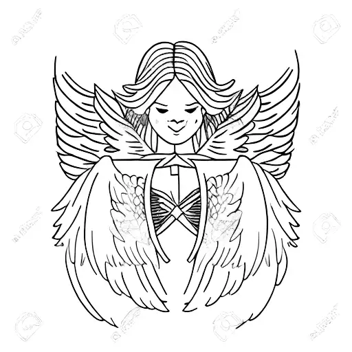 Snow And Angel Wings