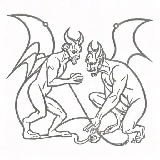 Devil Fights Angel