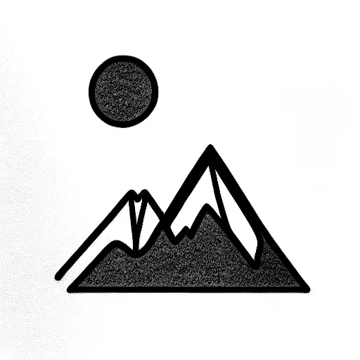 Mountain With Semicolon Sign
