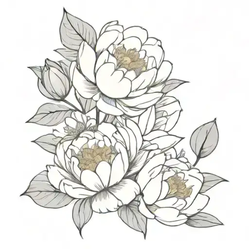 Peony And Water Lily Bouquet