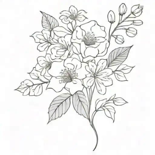 Birth Flower Bouquet November & October Birth Flower