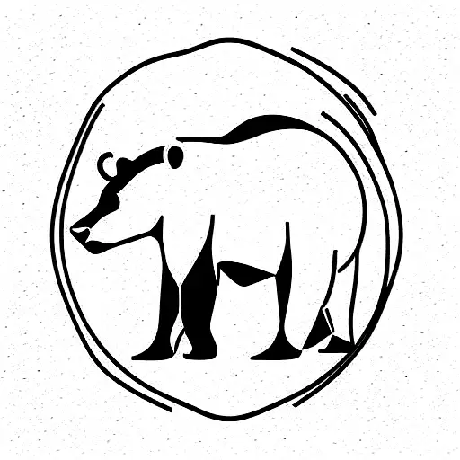 Trading Graph With Bear And Bull