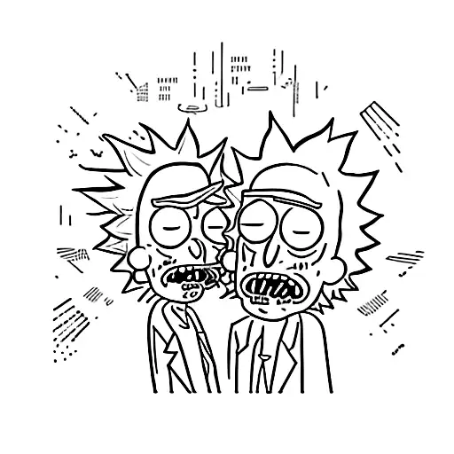 Rick And Morty Themed Boombox Playing Music