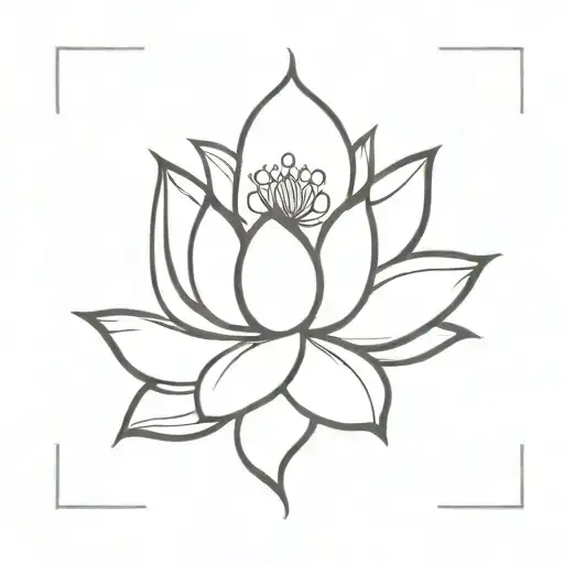 Unalome With Lotus