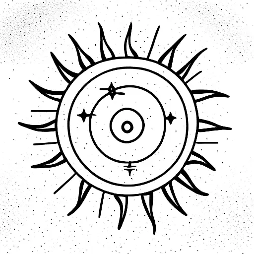 Sun Moon And Stars In The Sky