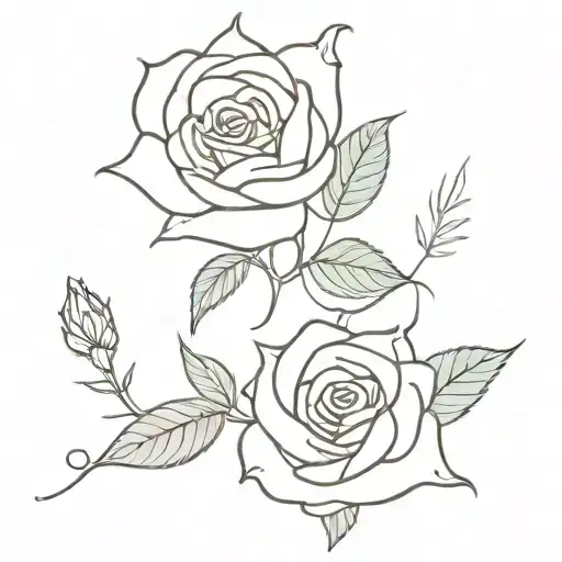 Rose And Honeysuckle