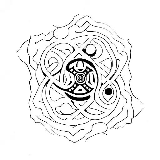 Yin Yang With Tennis Ball And Soccer Ball