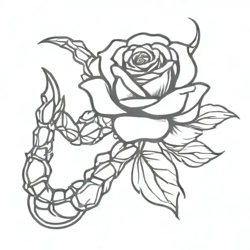 Scorpion With A Rose