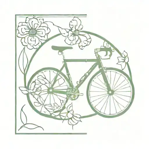 Mountain Bike Sun Wheel Four Leaf Clover