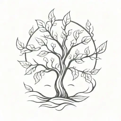 Tree All The Leaves Are Spades Symbol