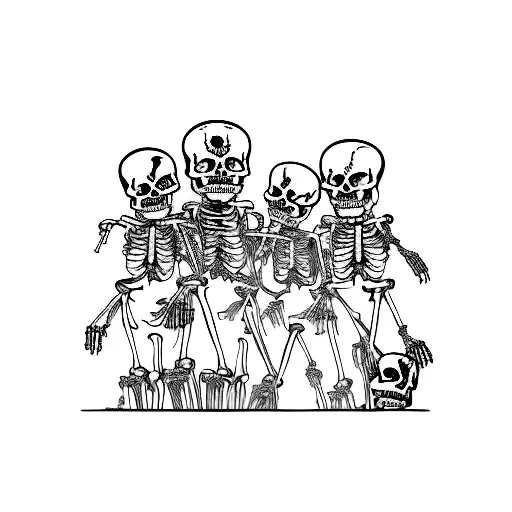 A Group Of Skeletons