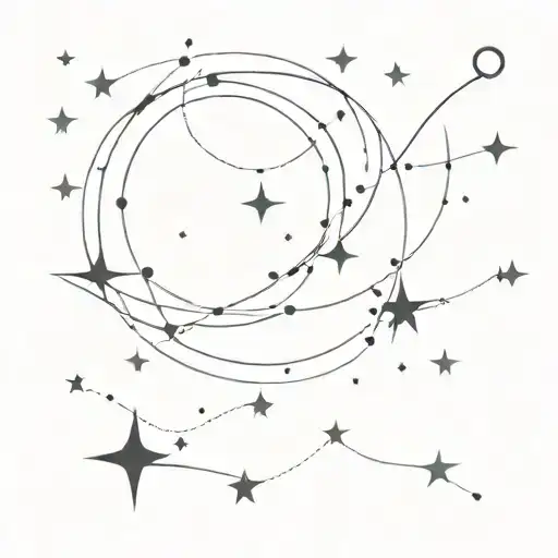 A Moon With Scars And Stars Forming Constellations Of Pain