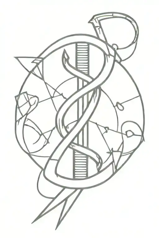 Dna Helix With Hammer And Sickle
