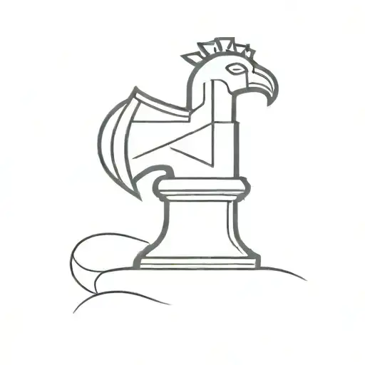 Number 1 In The Form Of A Rook Chess Piece