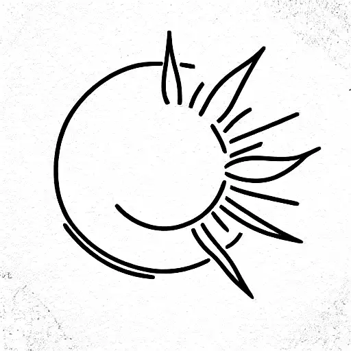 Sweat Pea Plant And A Sun