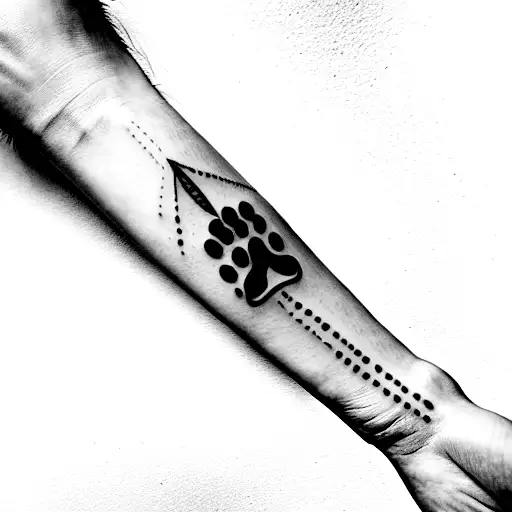 Ace Of Spade With Cat Paw Inside