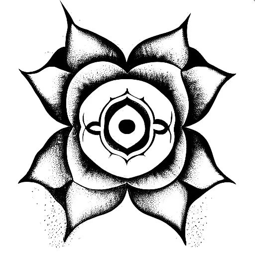 Lotus Flower Mandala Yin Yang