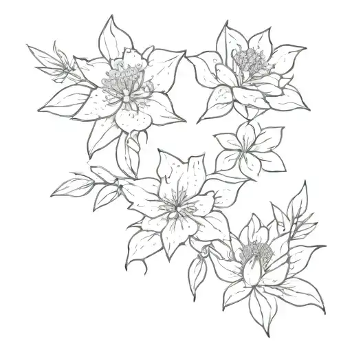 June July August December Birth Flower Bouquet