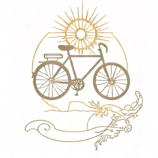 Bicycle And Sun